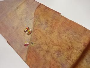 引箔貝桶・貝に古典柄模様織出し名古屋帯